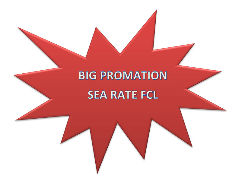 BIG PROMATION SEA RATE FCL HCM-THAILAN/JAPAN/CHINA/KOREA